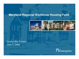 Maryland Regional Workforce Housing Fund
