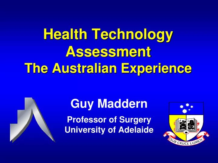 health technology assessment the australian experience