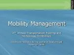 Mobility Management - slide 1