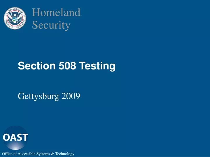 section 508 testing
