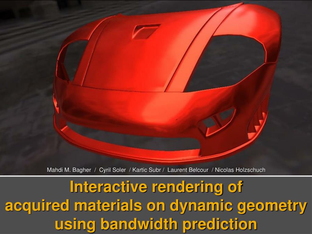 PPT - Adaptive Sampling for Interactive Rendering of Acquired Materials ...