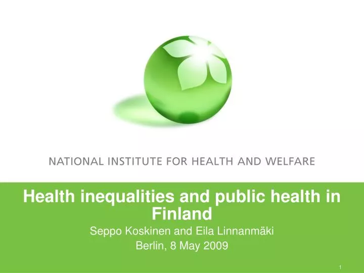 health inequalities and public health in finland