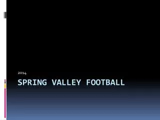 Spring Valley Football