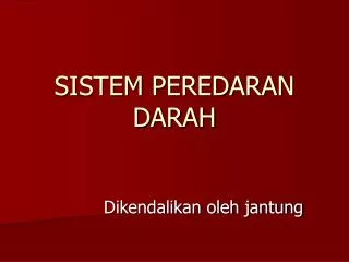 sistem peredaran darah