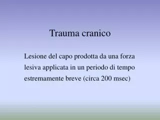 trauma cranico