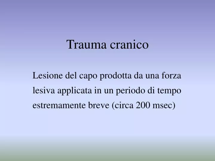 trauma cranico