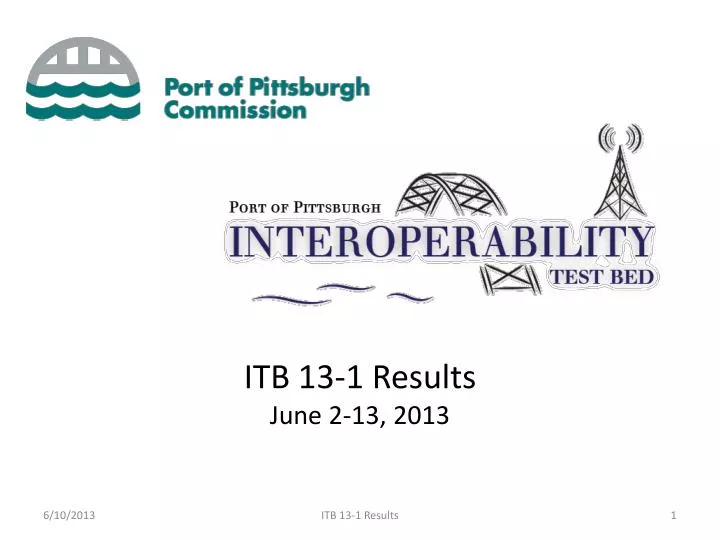 itb 13 1 results june 2 13 2013