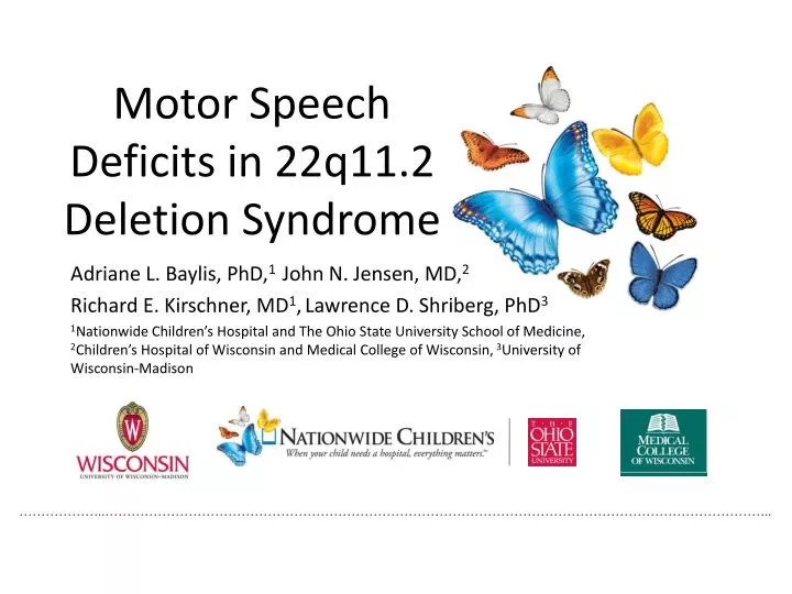 motor speech deficits in 22q11 2 deletion syndrome