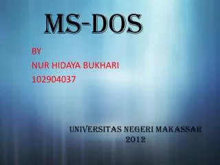 ms dos