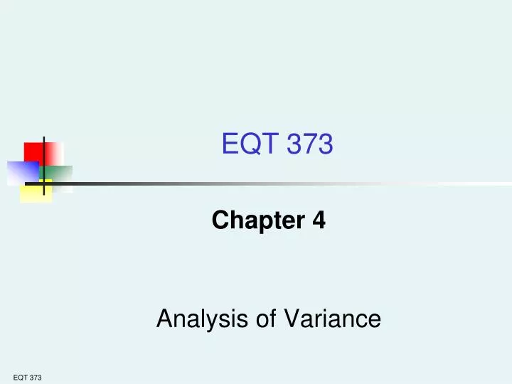 chapter 4 analysis of variance