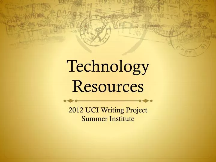 technology resources