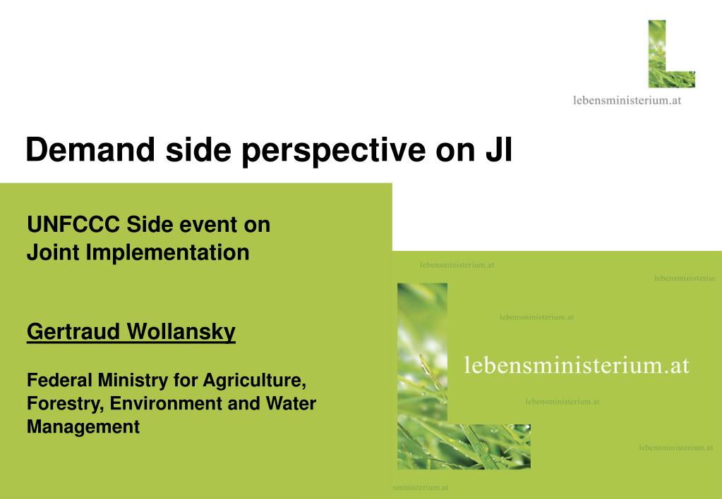 PPT - Enhancing Demand for Joint Implementation: Insights from the ...