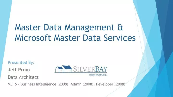 master data management microsoft master data services