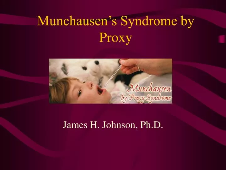 munchausen s syndrome by proxy