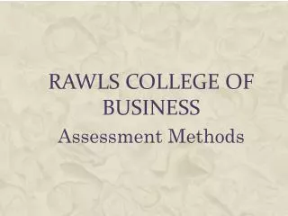 Rawls College of Business