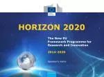 HORIZON 2020 - slide 1