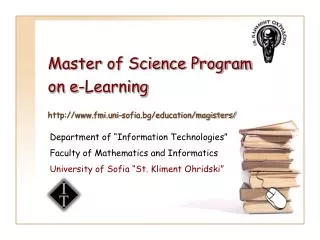Master of Science Program on e-Learning
