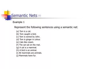Semantic Nets [1]
