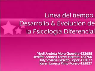 l nea del tiempo desarrollo evoluci n de la psicolog a diferencial