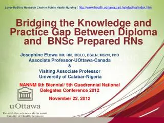 Bridging the Knowledge and Practice Gap Between Diploma and BNSc Prepared RNs