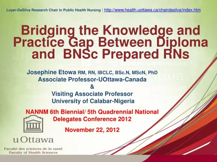 bridging the knowledge and practice gap between diploma and bnsc prepared rns
