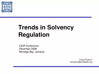 Trends in Solvency Regulation