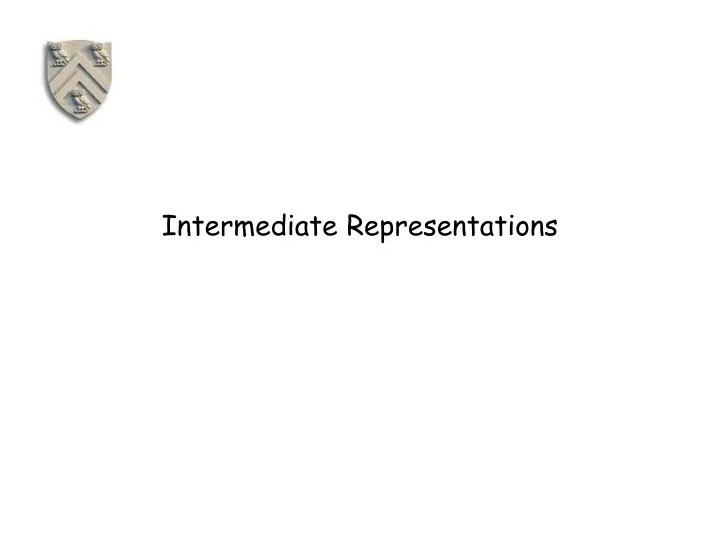 intermediate representations