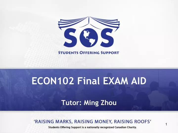 econ102 final exam aid tutor ming zhou
