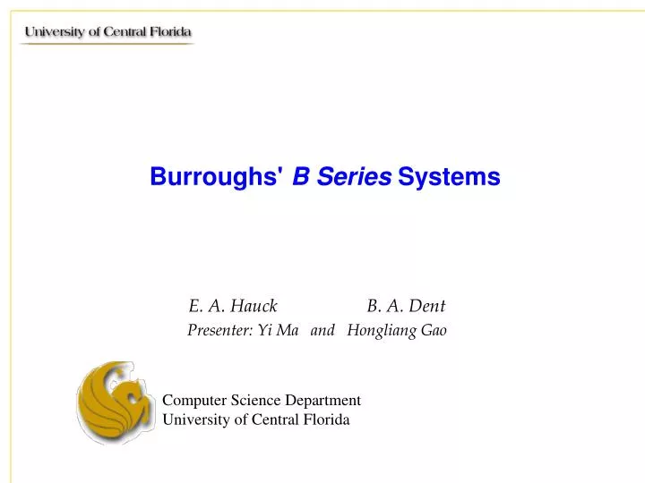 burroughs b series systems