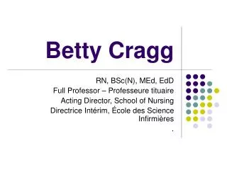 Betty Cragg