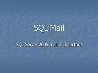 sqlimail