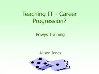 Teaching IT - Career Progression?