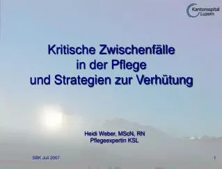 kritische zwischenf lle in der pflege und strategien zur verh tung