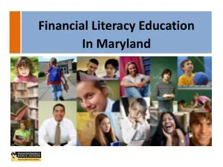 History of Financial Literacy Education in Maryland