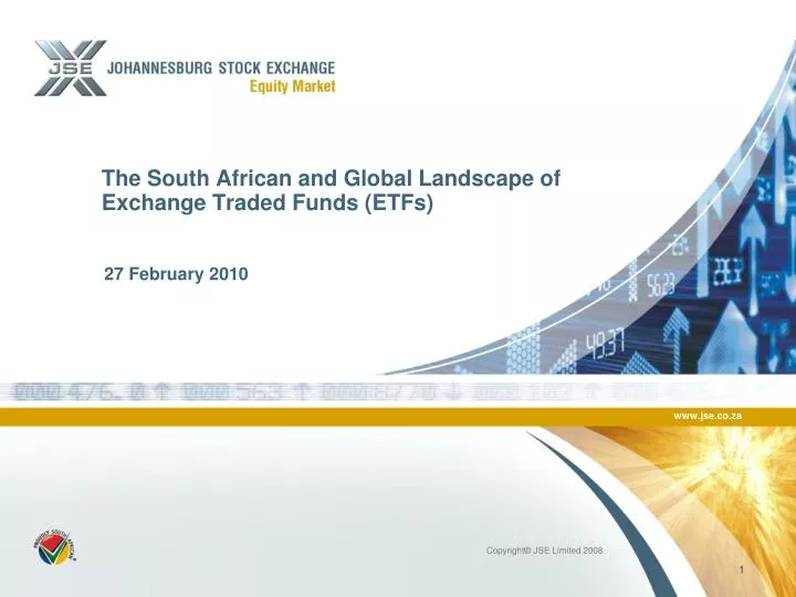 the south african and global landscape of exchange traded funds etfs
