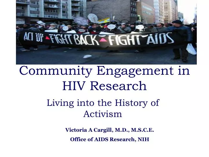 community engagement in hiv research
