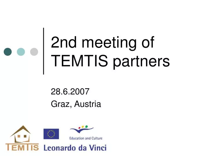 2nd meeting of temtis partners