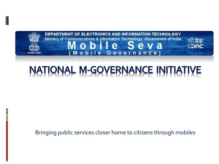 national m governance initiative