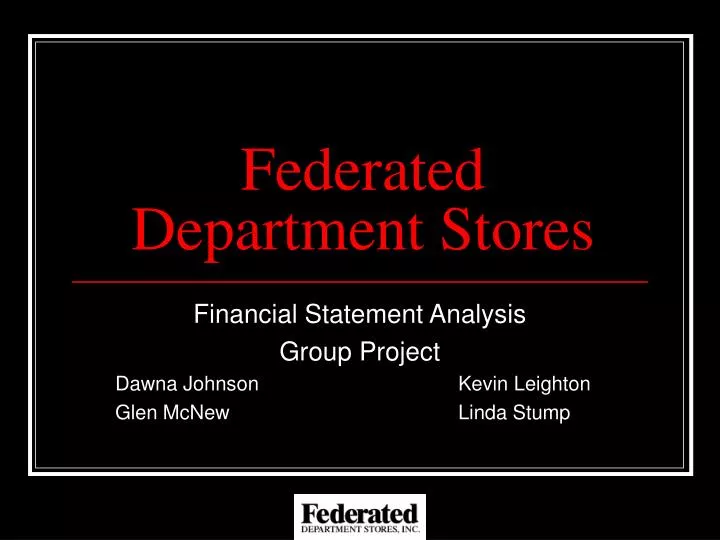 federated department stores