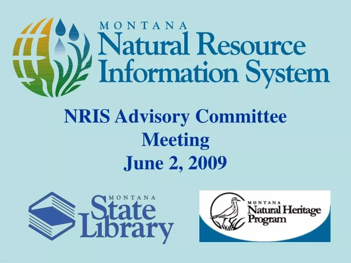 nris advisory committee meeting june 2 2009