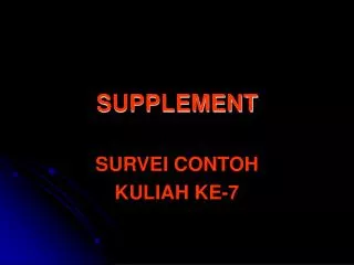 supplement
