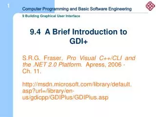 9.4 A Brief Introduction to GDI+