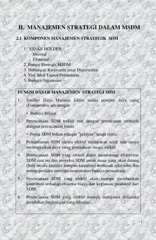 ii manajemen strategi dalam msdm