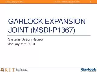 Garlock Expansion Joint (MSDI-P1367)