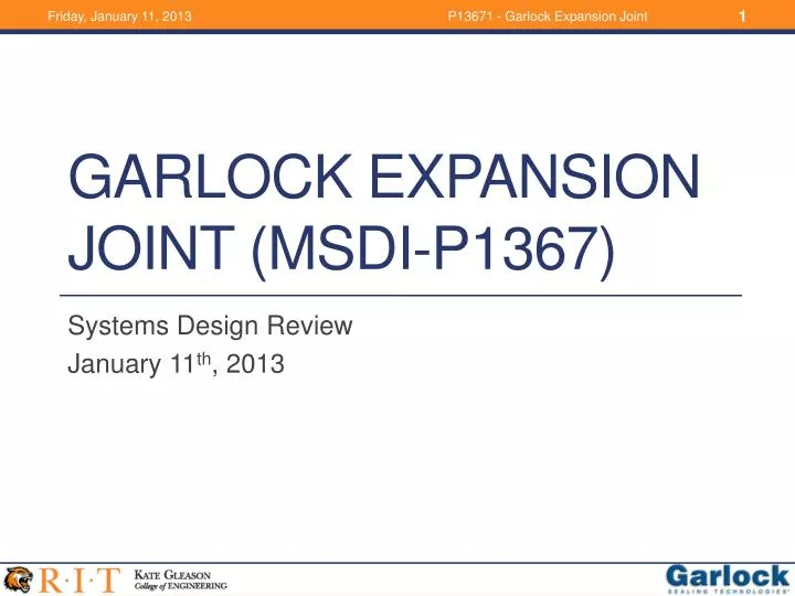 garlock expansion joint msdi p1367