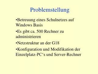 problemstellung
