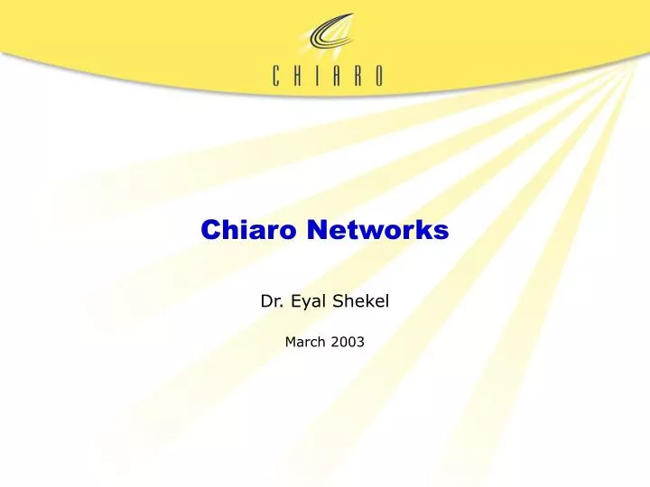 chiaro networks