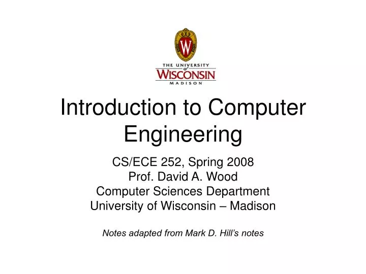 introduction to computer engineering