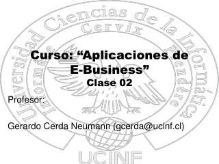 curso aplicaciones de e business clase 02