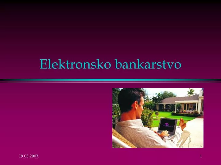 elektronsko bankarstvo